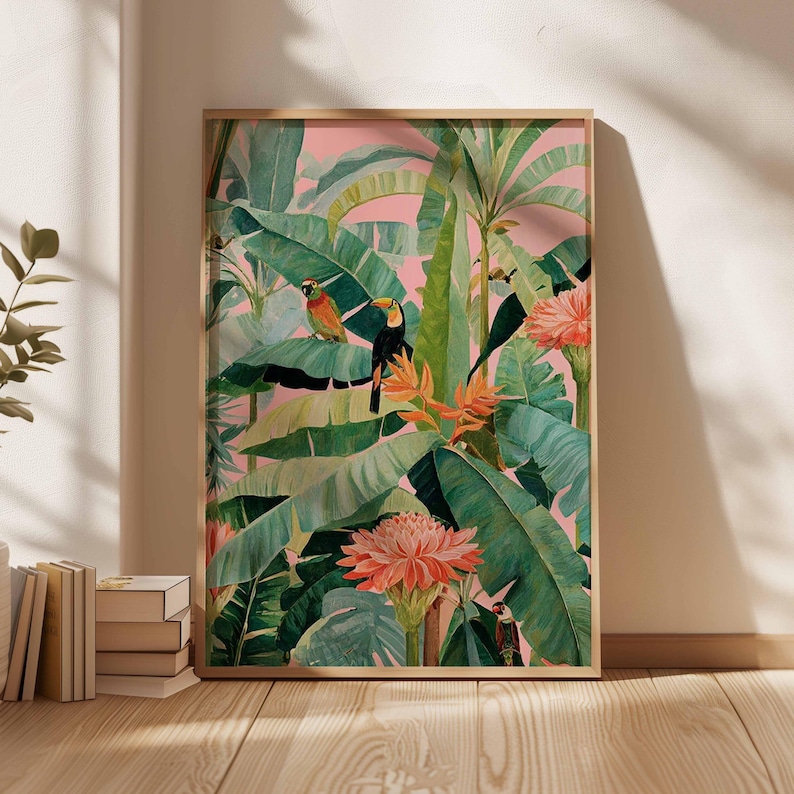 1 poster in tela tropicale ret - Office Furniture Layout recensione e prezzo